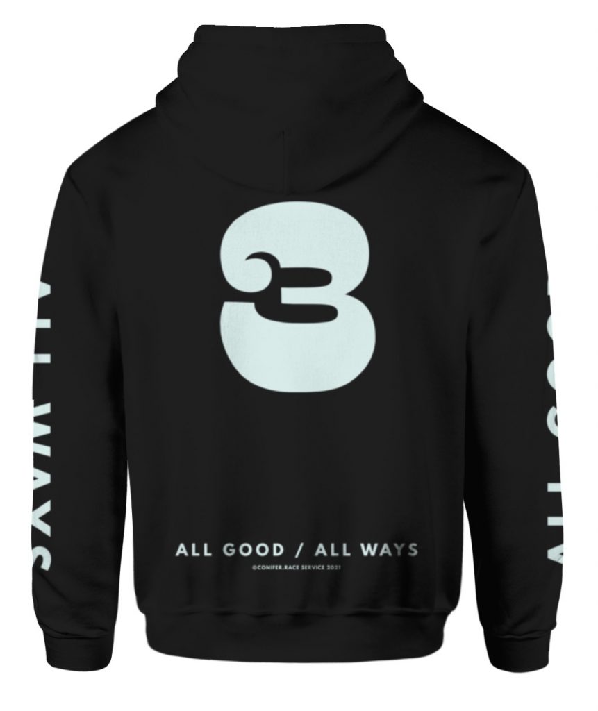 Daniel Ricciardo Merch RIC3 All Good All Ways Black Hoodie - Spoias