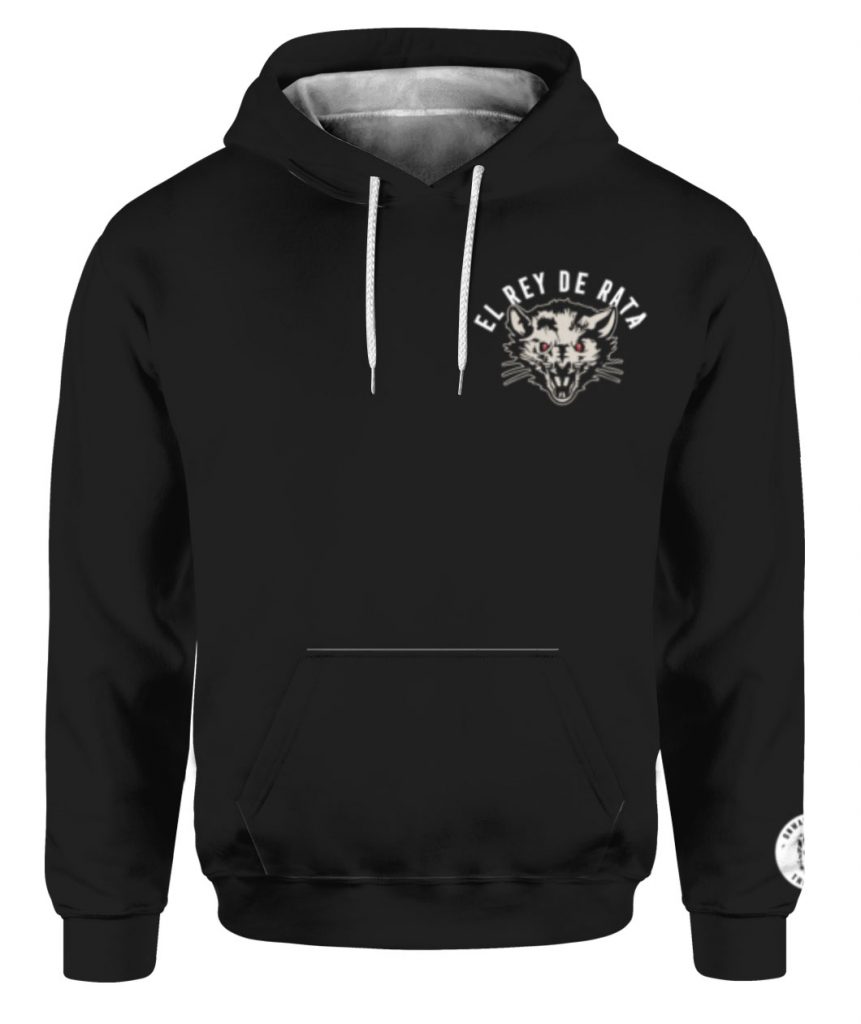 Theo Von Merch El Rey De Rata Washed Black Hoodie - Spoias