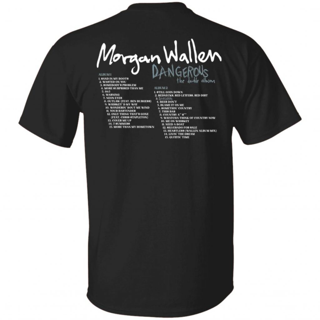 Morgan Wallen Merch Morgan Wallen Dangerous Black Tee - Spoias