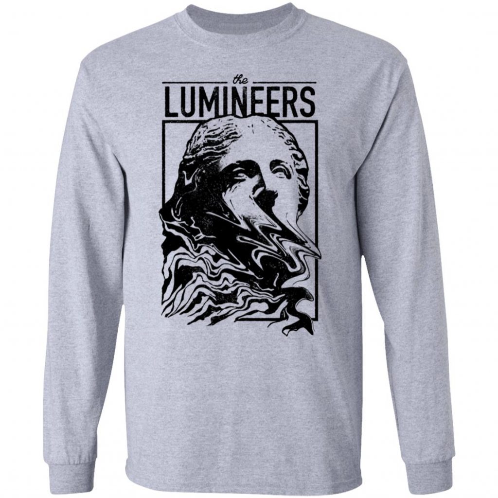 The Lumineers Merch Distorted Face Tee Spoias